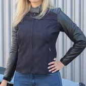 Dámská bunda Nazran Dalope black/blue denim