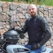 Pánská bunda Nazran Dalope black/blue denim