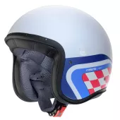 Otevřená helma Caberg Freeride X Daytona matt white/light blue/red