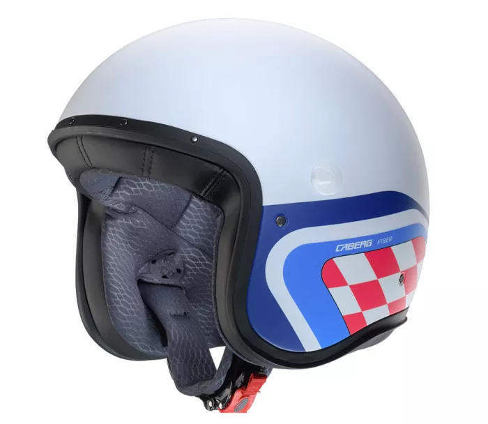 Otevřená helma Caberg Freeride X Daytona matt white/light blue/red