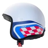 Otevřená helma Caberg Freeride X Daytona matt white/light blue/red