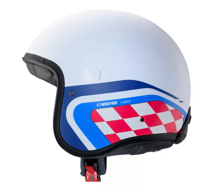 Otevřená helma Caberg Freeride X Daytona matt white/light blue/red