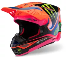 Motokrosová helma 2026 Alpinestars Supertech M10 Deegan orange/purple/pink glossy