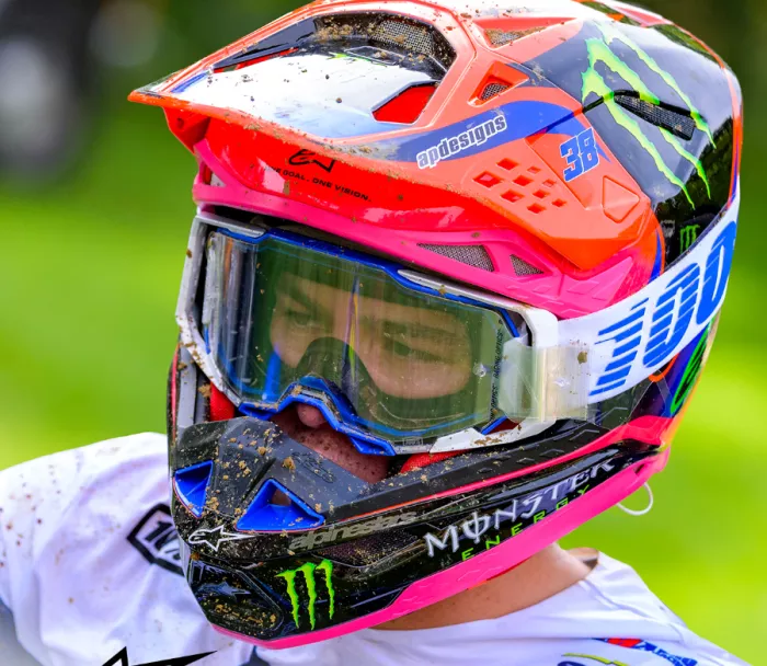 Motokrosová helma 2026 Alpinestars Supertech M10 Deegan orange/purple/pink glossy