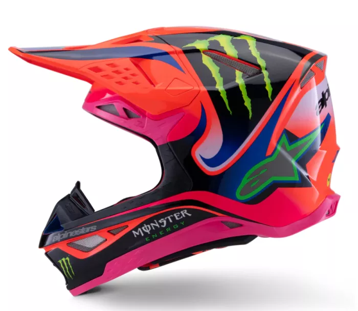 Motokrosová helma 2026 Alpinestars Supertech M10 Deegan orange/purple/pink glossy