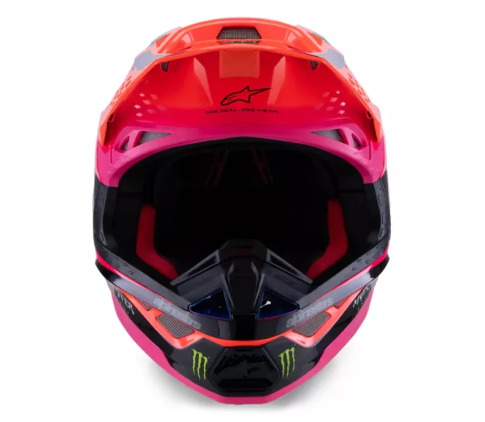 Motokrosová helma 2026 Alpinestars Supertech M10 Deegan orange/purple/pink glossy