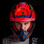 Motokrosová helma 2026 Alpinestars Supertech M10 Deegan orange/purple/pink glossy