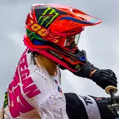 Motokrosová helma 2026 Alpinestars Supertech M10 Deegan orange/purple/pink glossy