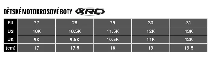 Dětské motokrosové boty XRC MX Move kids black