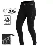 Dámské kalhoty Trilobite Parado doublelayer AAA skinny fit black level 2 (Prodloužené)