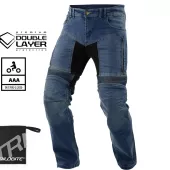 Pánské džíny na moto Trilobite Parado doublelayer AAA regular fit blue level 2
