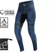 Dámské kalhoty Trilobite Parado doublelayer AAA skinny fit blue level 2