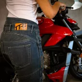 Dámské džíny Trilobite Parado doublelayer AAA regular fit blue level 2 (prodloužené)