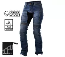 Dámské kalhoty na moto Trilobite Parado doublelayer AAA regular fit blue level 2