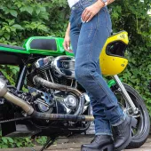 Dámské kalhoty Trilobite Downtown 2.0 monolayer AAA blue jeans