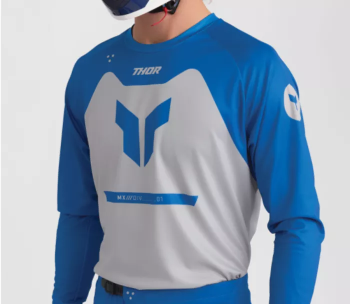 Motokrosový dres Thor Ridemode Menace blue