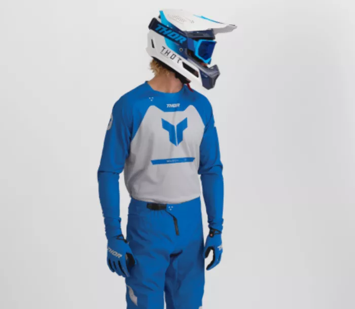 Motokrosový dres Thor Ridemode Menace blue