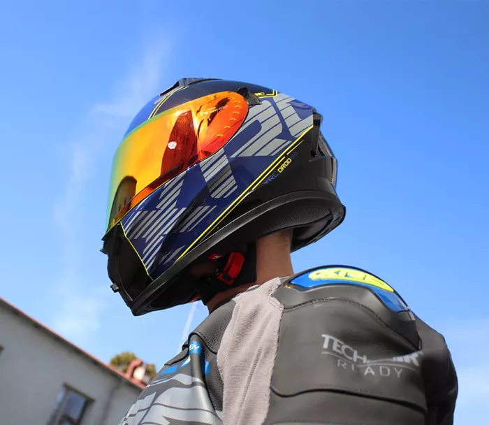 Integrální helma XRC DROD blue/black/fluo