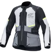 Pánská bunda na moto 2024 Alpinestars Andes Air Drystar ice grey/dark grey/black