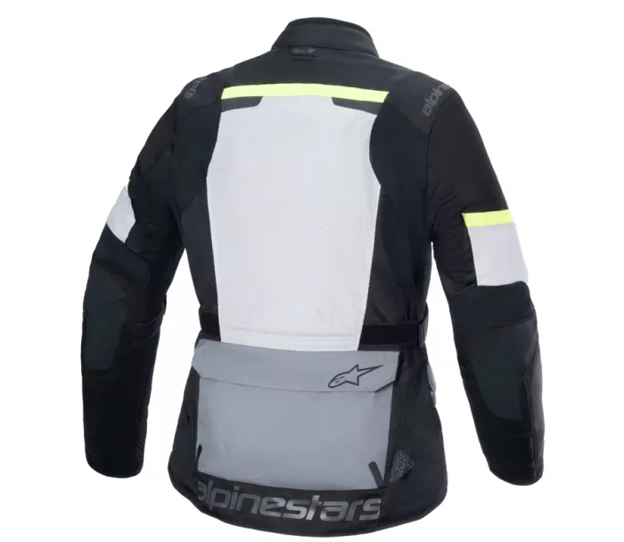 Pánská bunda na moto 2024 Alpinestars Andes Air Drystar ice grey/dark grey/black