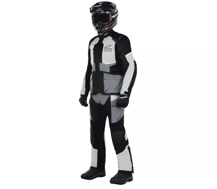 Pánská bunda na moto 2024 Alpinestars Andes Air Drystar ice grey/dark grey/black