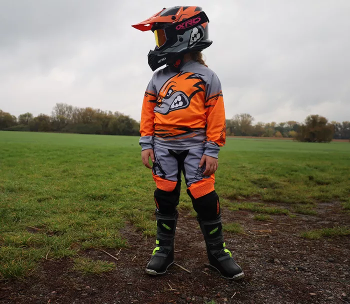 Dětské kalhoty XRC MX Ducker grey/orange