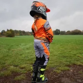Dětské kalhoty XRC MX Ducker grey/orange