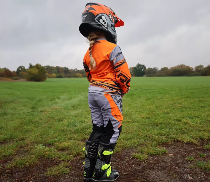 Dětské kalhoty XRC MX Ducker grey/orange