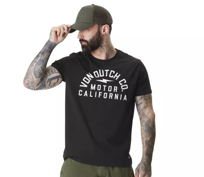Pánské tričko Von Dutch logo black