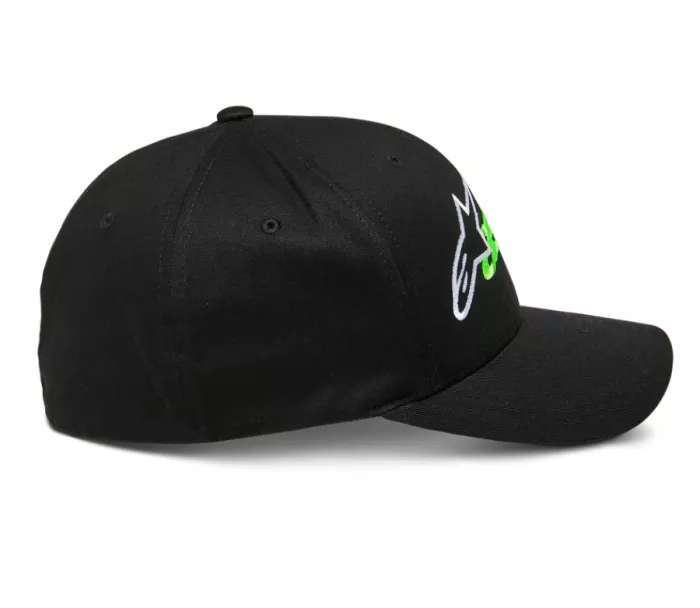 Kšiltovka 2025 Alpinestars Entitled black/green