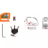 Kotoučový zámek na moto Kovix KD6-FO