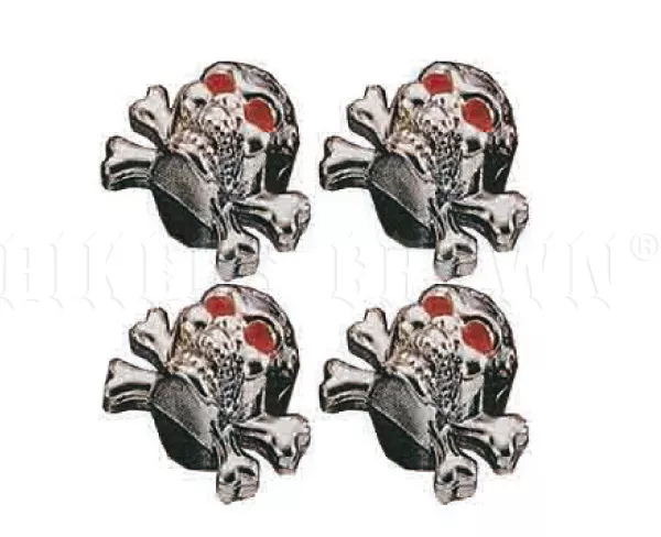 Winker Lamps M43-0378 čepičky ventilku lebka silver 4kusy