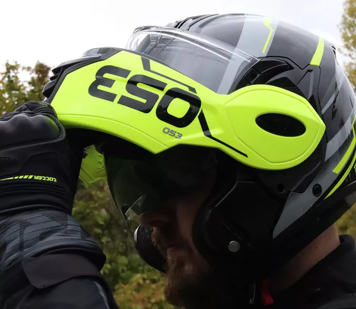 Překlápěcí přilba XRC Eso yellow/grey/black