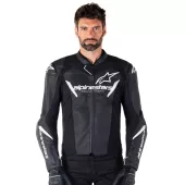 Pánská bunda na moto 2025 Alpinestars Faster V3 black/white
