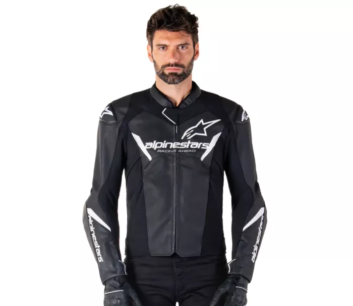 Pánská bunda na moto 2025 Alpinestars Faster V3 black/white