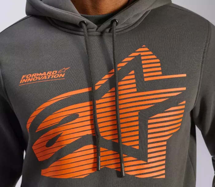 Mikina 2025 Alpinestars Fasting charcoal