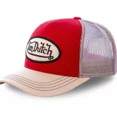 Kšiltovka Von Dutch Baseball homme avec filet red/white