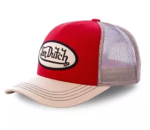 Kšiltovka Von Dutch Baseball homme avec filet red/white