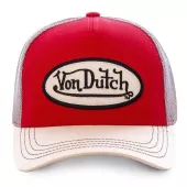 Kšiltovka Von Dutch Baseball homme avec filet red/white
