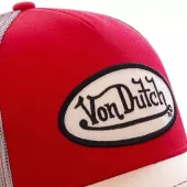 Kšiltovka Von Dutch Baseball homme avec filet red/white