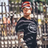 Kšiltovka Von Dutch Baseball homme avec filet red/white