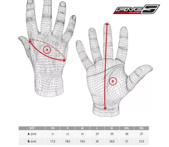 Rukavice na moto Five RFX Sport black/red