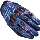 Dámské rukavice na moto Five Stunt Evo 2 flowers pink