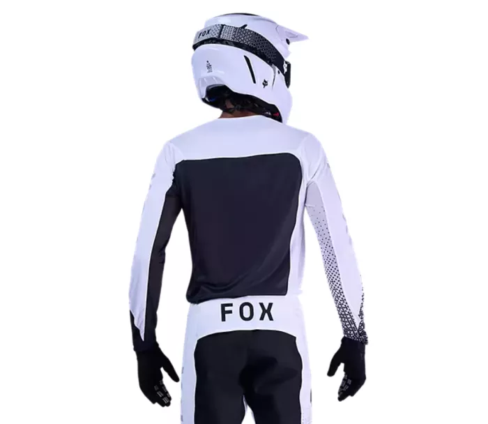 Dres na motokros Fox Flexair Fracture White/Black