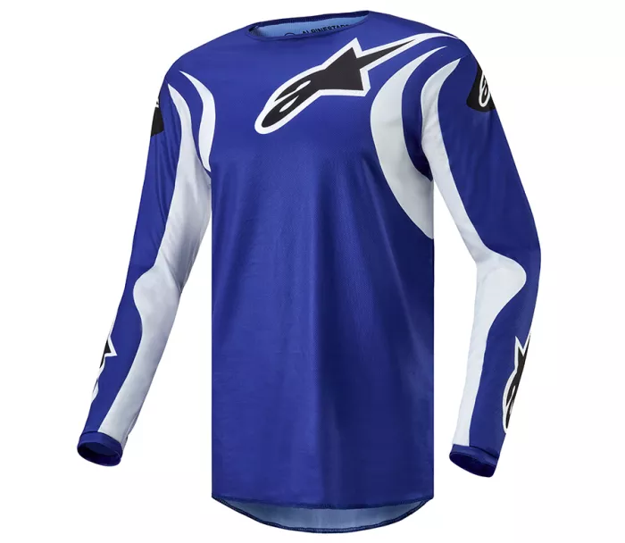 Motokrosový dres 2024 Alpinestars Fluid Lucent blue ray/white