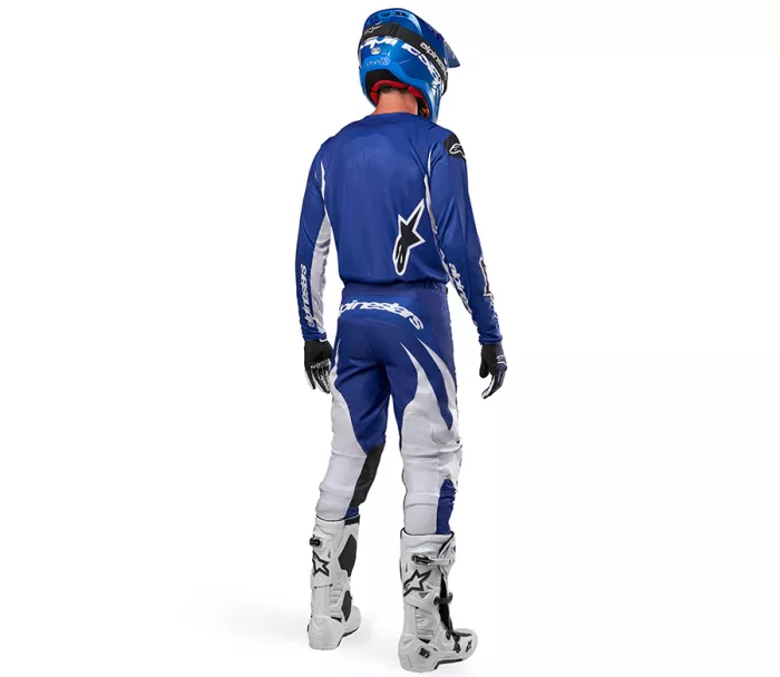 Motokrosový dres 2024 Alpinestars Fluid Lucent blue ray/white