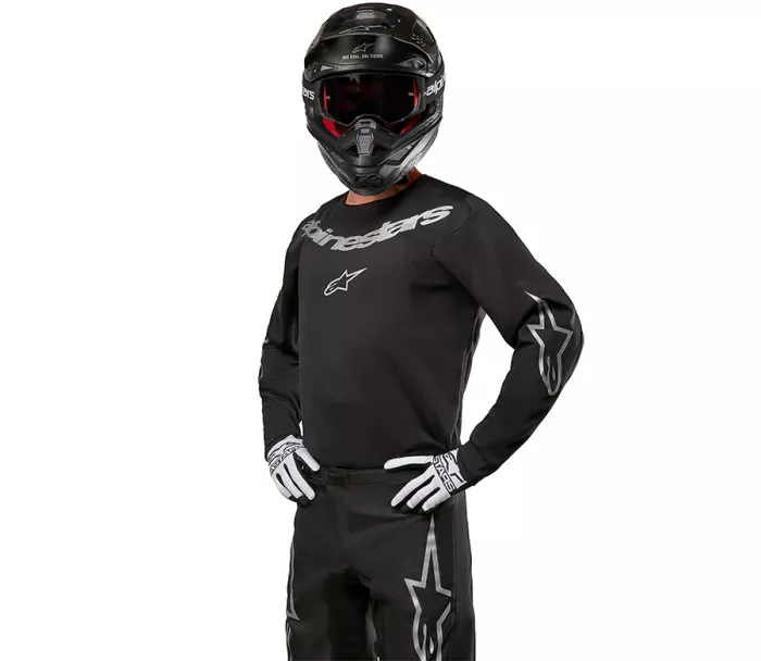 MX dres 2024 Alpinestars Fluid graphite black/silver
