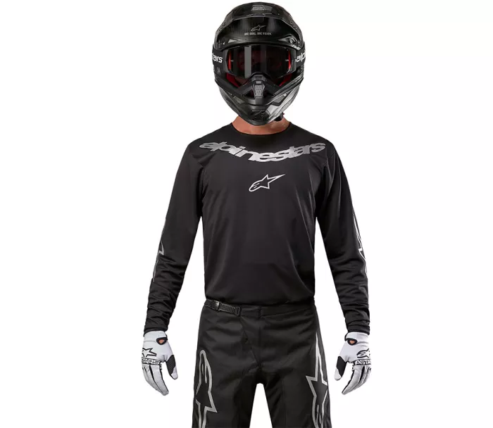 MX dres 2024 Alpinestars Fluid graphite black/silver