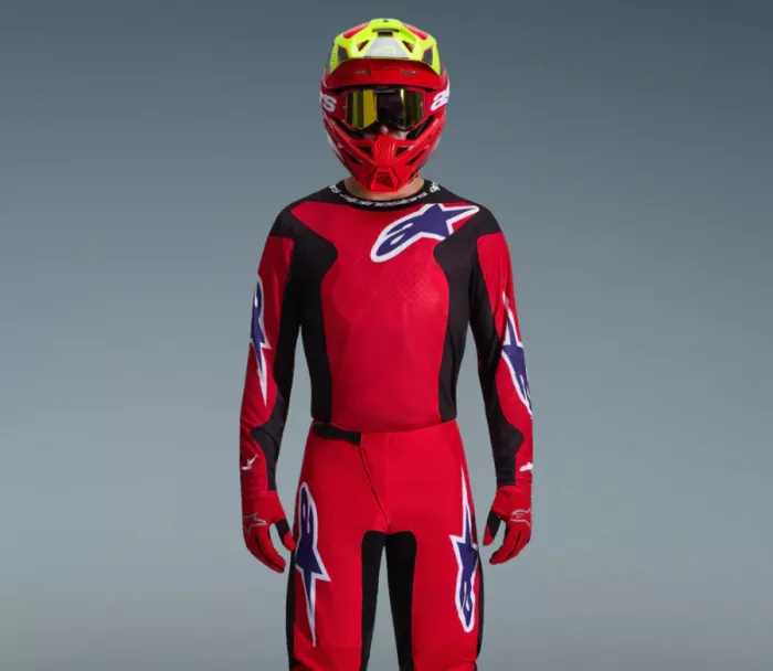 Dres na motokros 2026 Alpinestars Fluid Grid red/black/purple