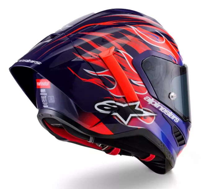 Závodní helma 2026 Alpinestars  Supertech R10 Flyte purple/red glossy